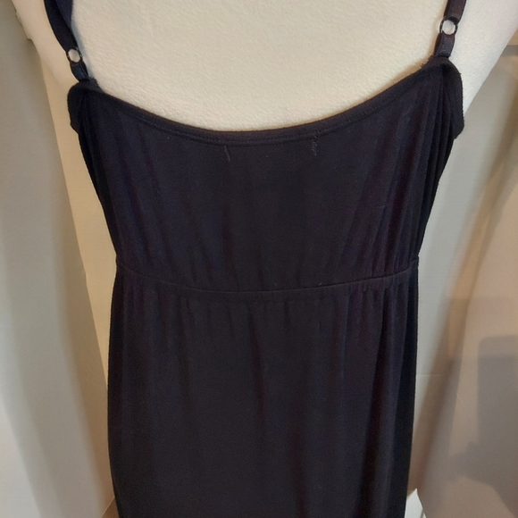 Chelsea & Theodore Dress Black and Pink Midi Sleeveless Summer Coastal - Picture 6 of 7